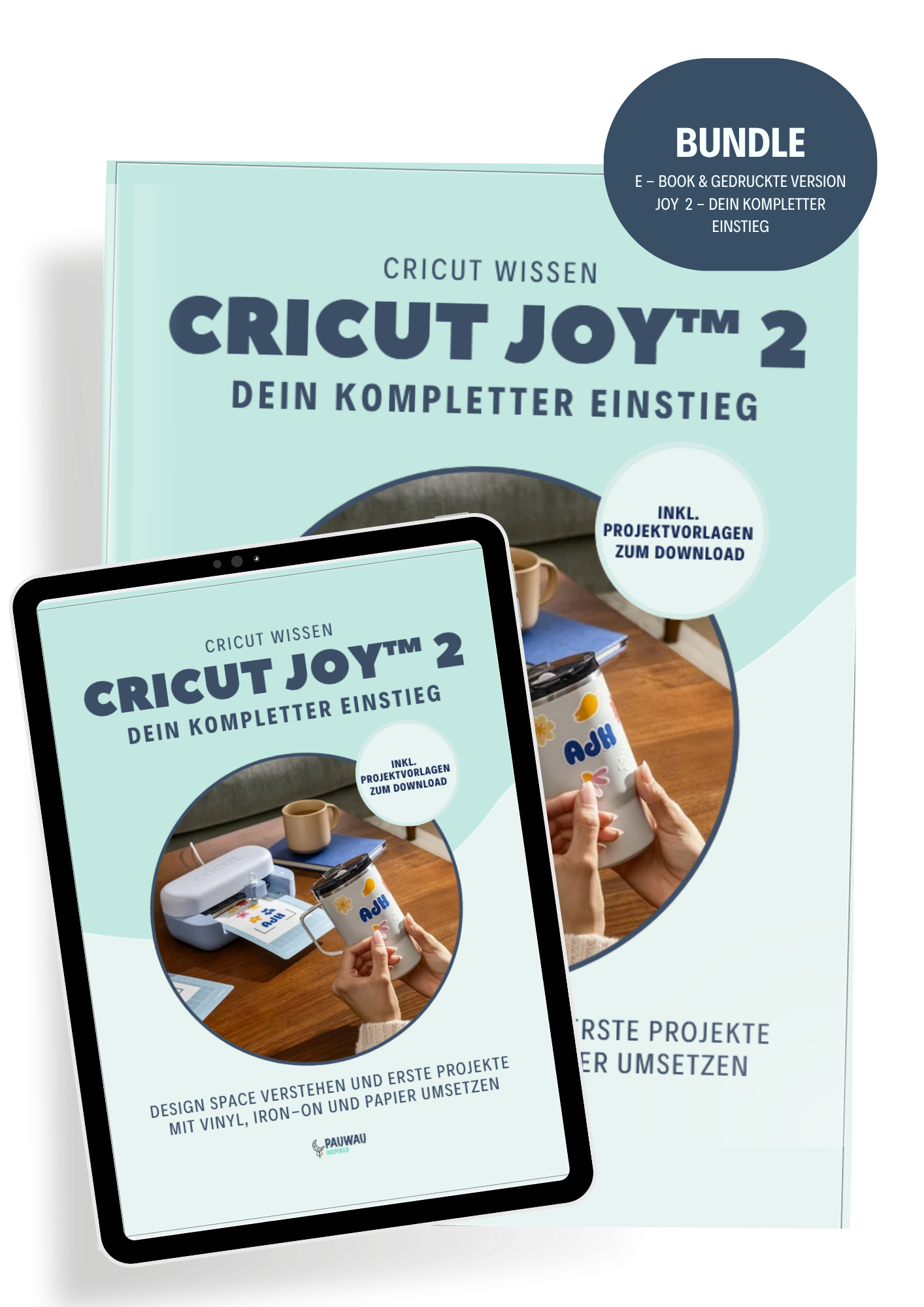 buch "cricut wissen kompakt" der ultimative leitfaden für design space, maschinen & materialien gedruckte version
