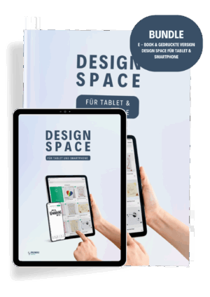 kombiangebot buch & e book "design space für tablet & smartphone" dein ultimativer leitfaden für die cricut design space app (versand gratis)