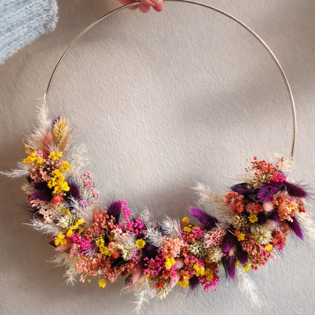 pauwau kreativ: online trockenblumen kranz binden mit mone 05. juni um 20:30 uhr bis ca. 22:00 uhr (inkl. aufzeichnung)